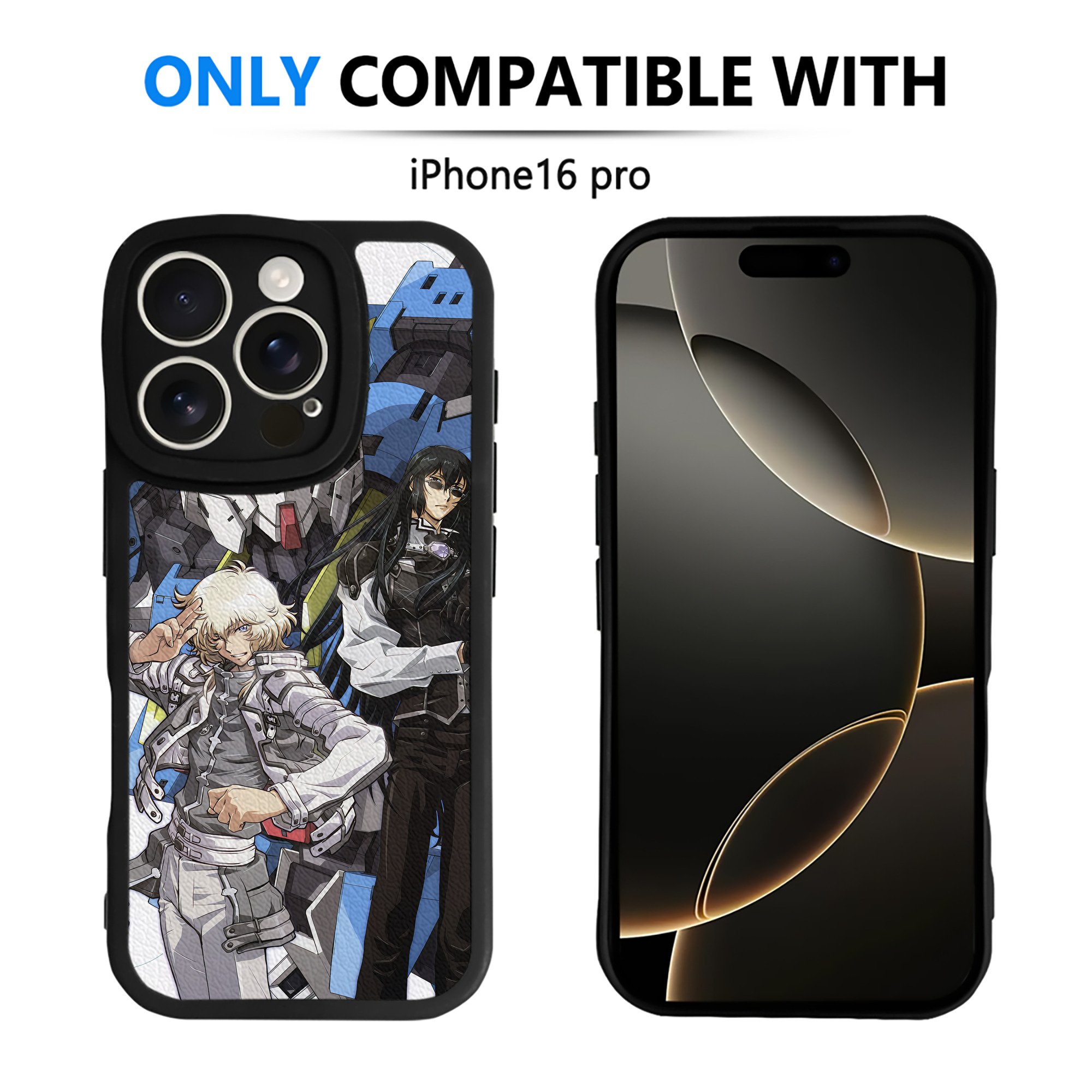 （画像用） 機動戦士ガンダム Mobile Suit Gundam 【iPhone 16シリーズ対応】シリコンスマホケース（レザー調） 材質：シリコン